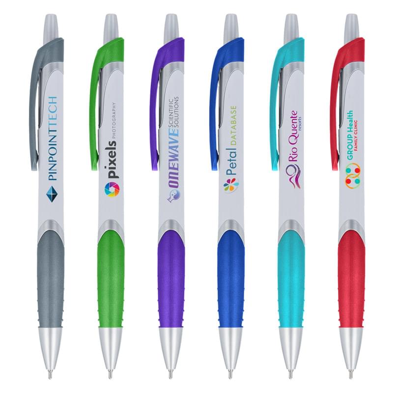 Custom Rubber Grip Vibrant Solana Pens