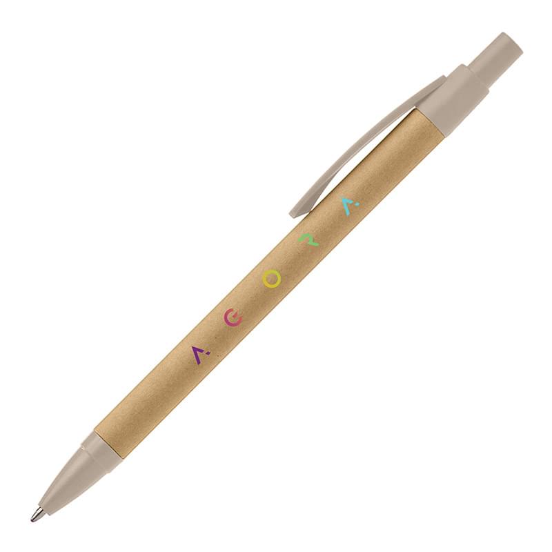Galapagos Eco Pen - Kraft Barrel with Wheatstraw Trim 5