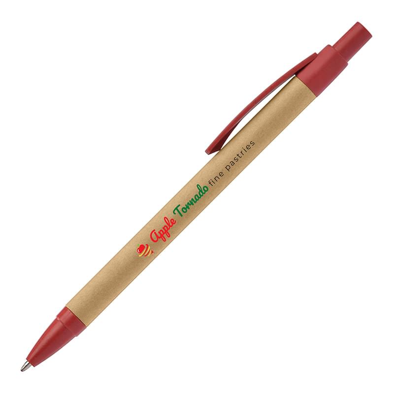 Galapagos Eco Pen - Kraft Barrel with Wheatstraw Trim 4