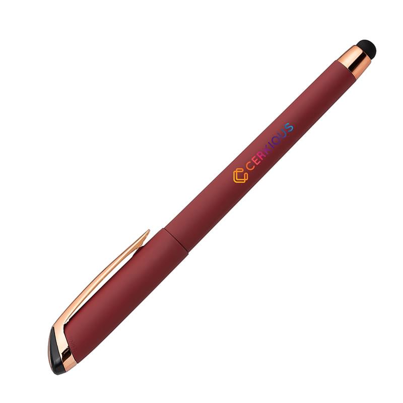 Gazelle Gel Softy Rose Gold Pen w/ Stylus - ColorJet