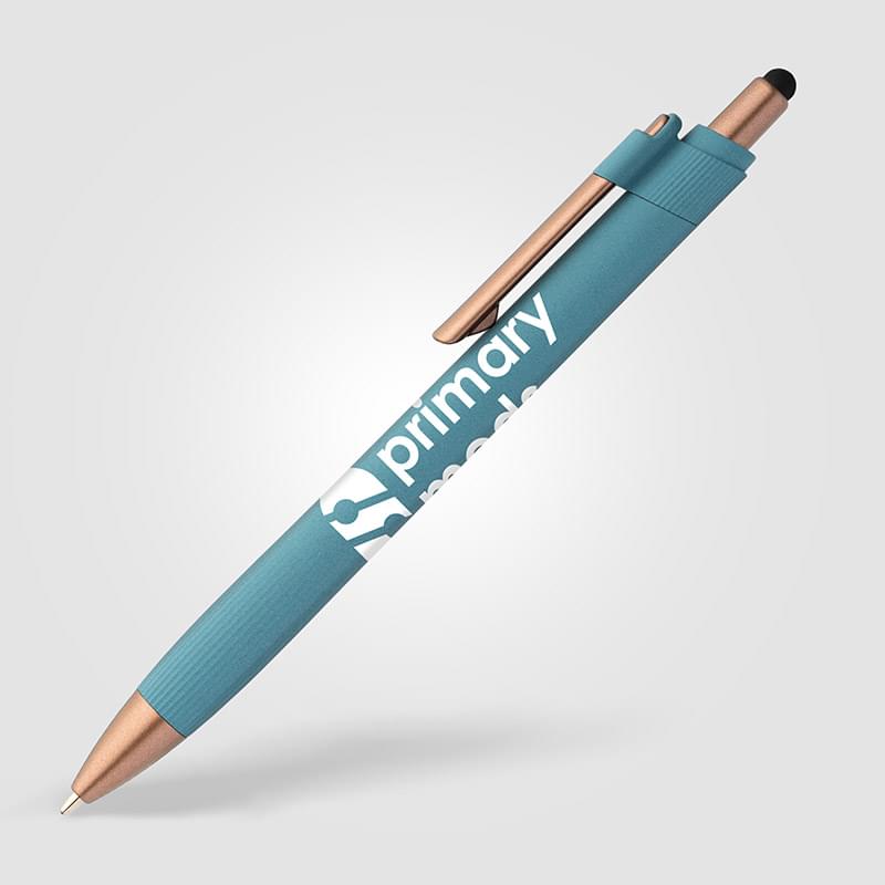 York Recycled Plastic Bronze Trim Stylus Ballpoint Pen