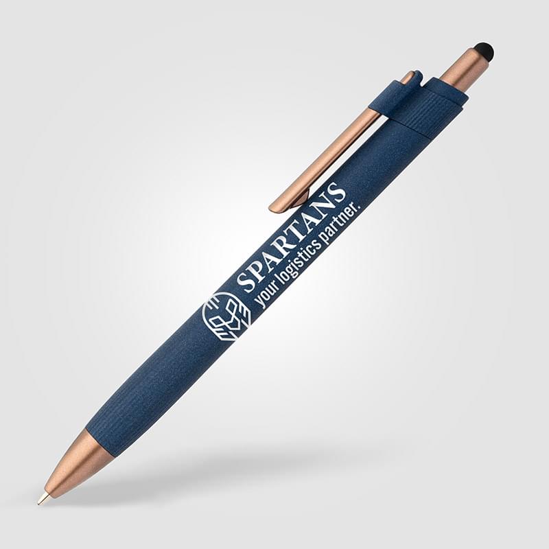 York Recycled Plastic Bronze Trim Stylus Ballpoint Pen
