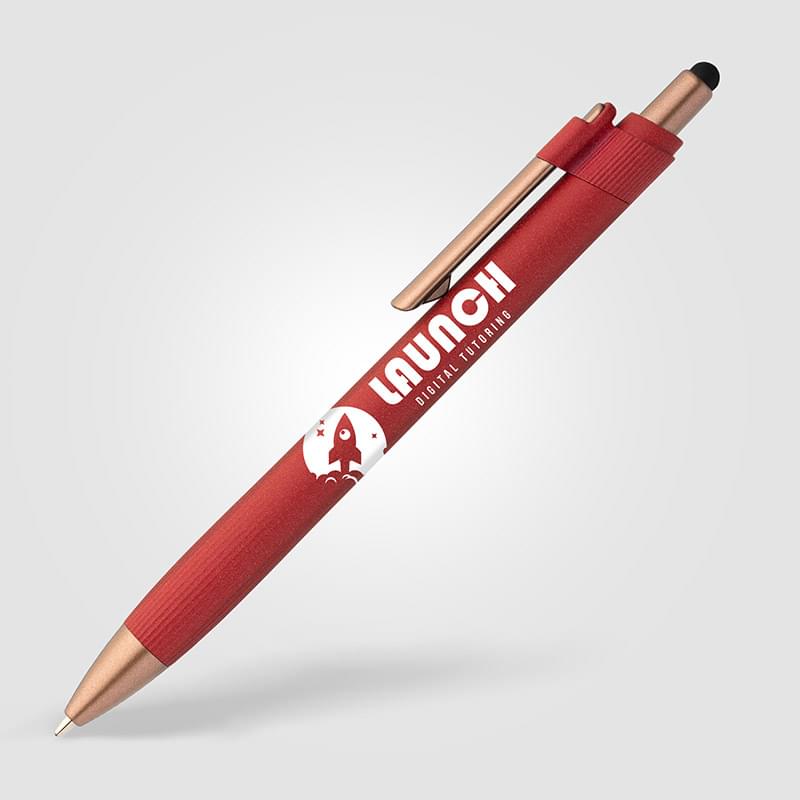 York Recycled Plastic Bronze Trim Stylus Ballpoint Pen