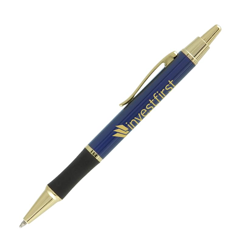 Matrix Grip Pen w/ Gold Top & Accents - LaserMax - Metal Pen
