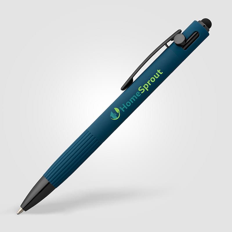 Saga Recycled Aluminum Bolt Action Stylus Pen -ColorJet
