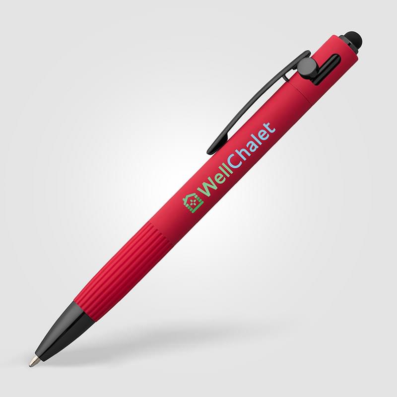 Saga Recycled Aluminum Bolt Action Stylus Pen -ColorJet