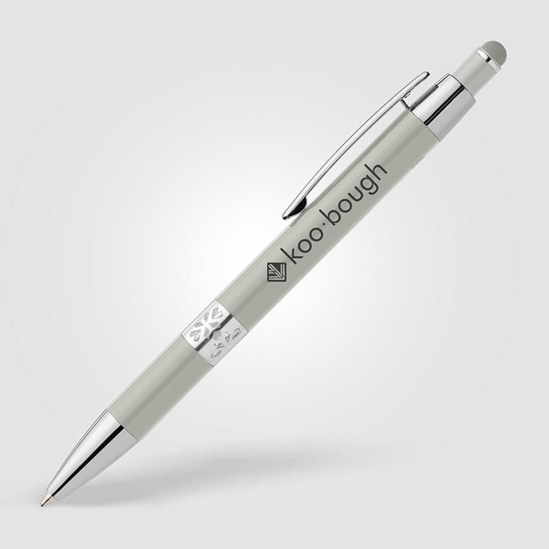 Adorn Recycled Aluminum Chrome Trim Stylus Pen