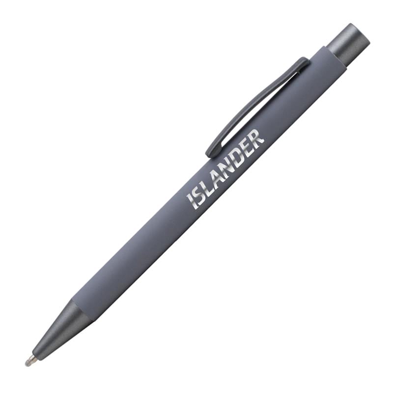 Bowie Softy - Laser Engraved - Metal Pen - Soft Rubberized Finish