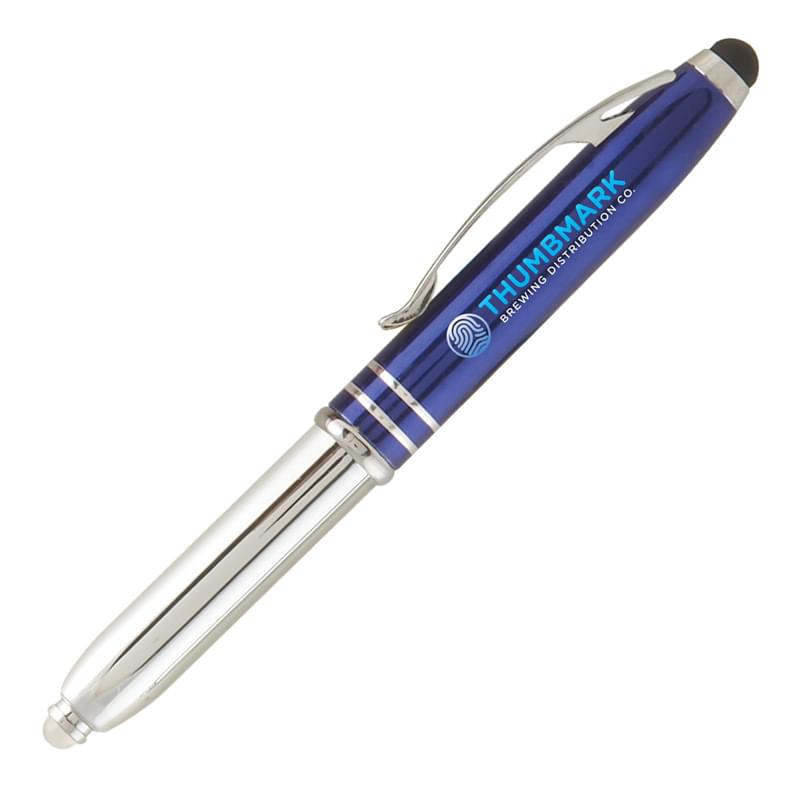 Vivano Duo w/LED Light & Stylus -   - Full-Color Metal Pen