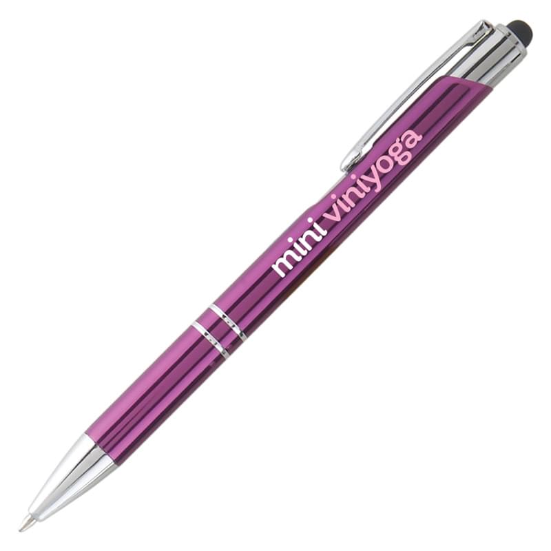 Tres-Chic w/Stylus - ColorJet - Full Color Metal Pen