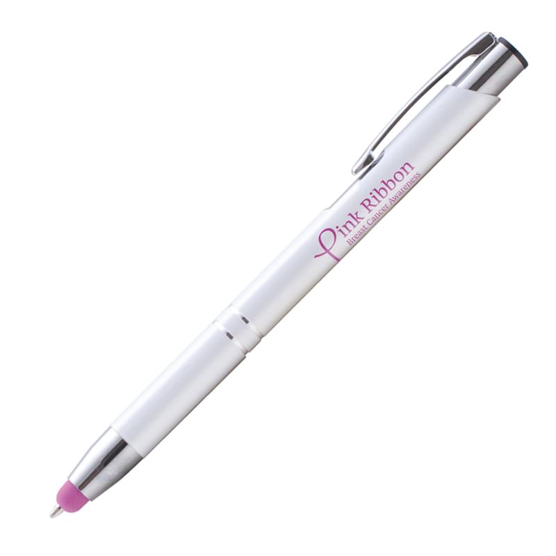 Chico Brights w/Stylus -   - Full-Color Metal Pen 8