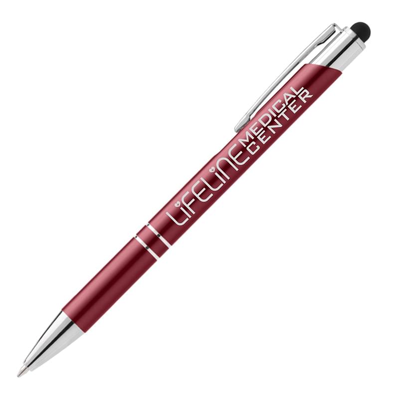Matte Chico Pen w/ Stylus Top - Laser 2
