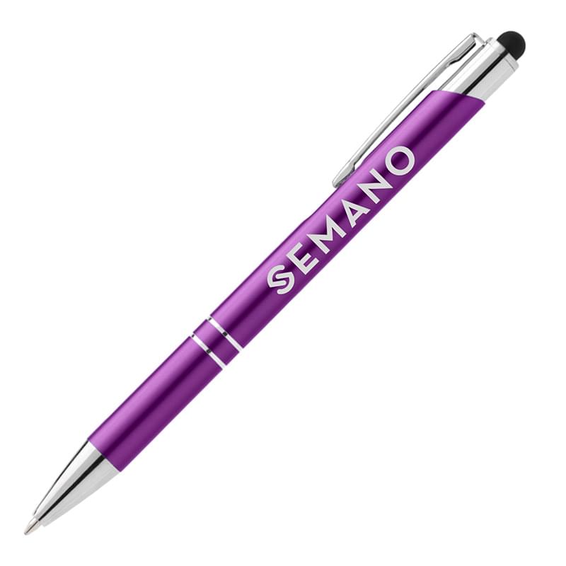 Matte Chico Pen w/ Stylus Top - Laser 7