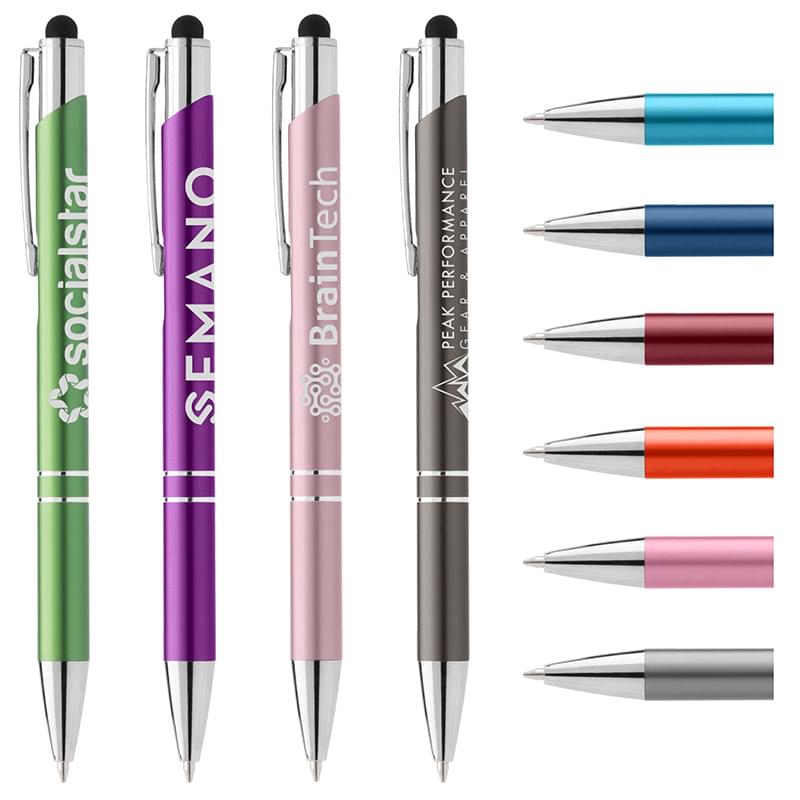 Matte Chico Pen w/ Stylus Top - Laser