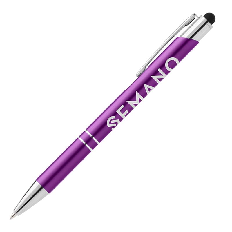 Matte Chico Pen w/ Stylus Top - Laser 7