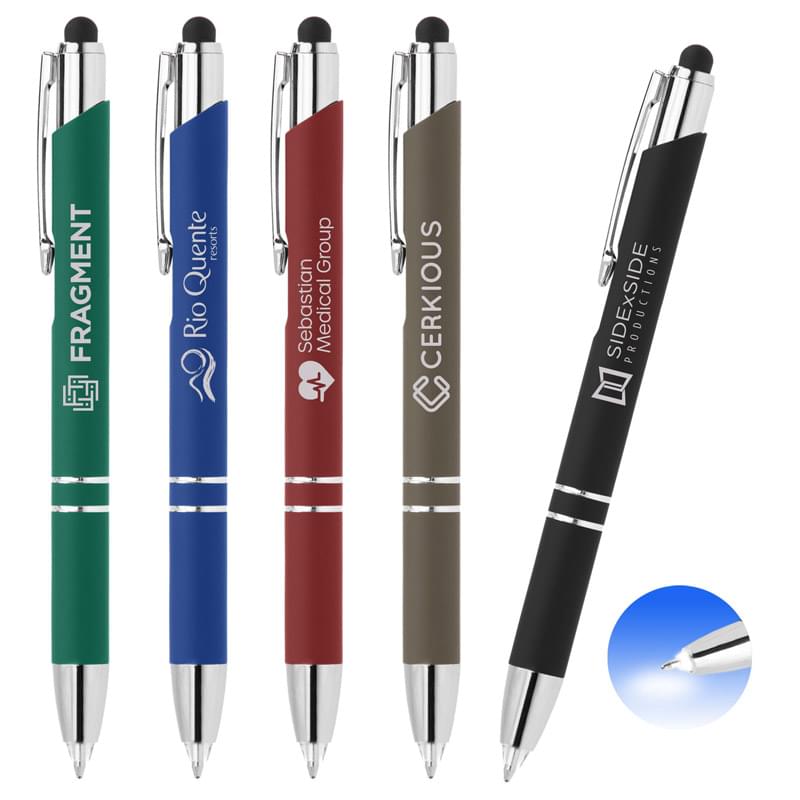 Chico LED Tip Softy Pen w/Stylus - Laser