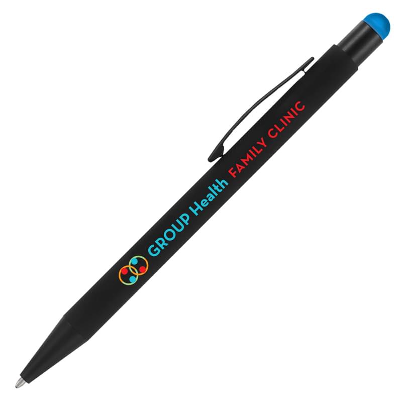 Bold Midnight Softy w/Stylus -   - Full Color Metal Pen 6