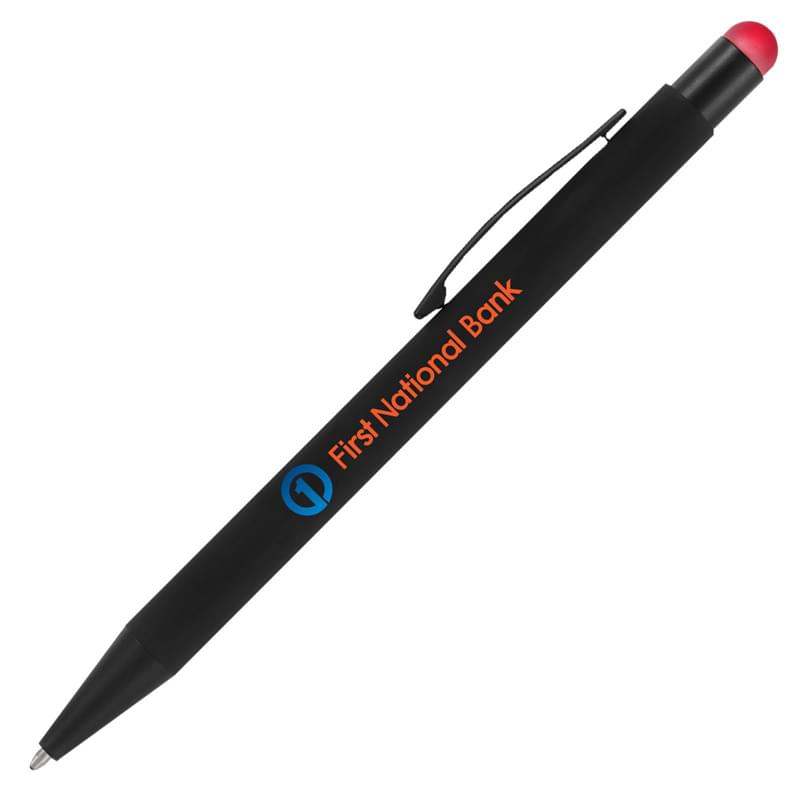 Bold Midnight Softy w/Stylus -   - Full Color Metal Pen 2
