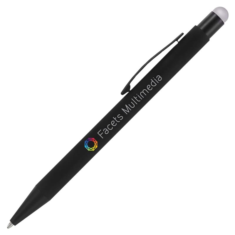 Bold Midnight Softy w/Stylus -   - Full Color Metal Pen 1