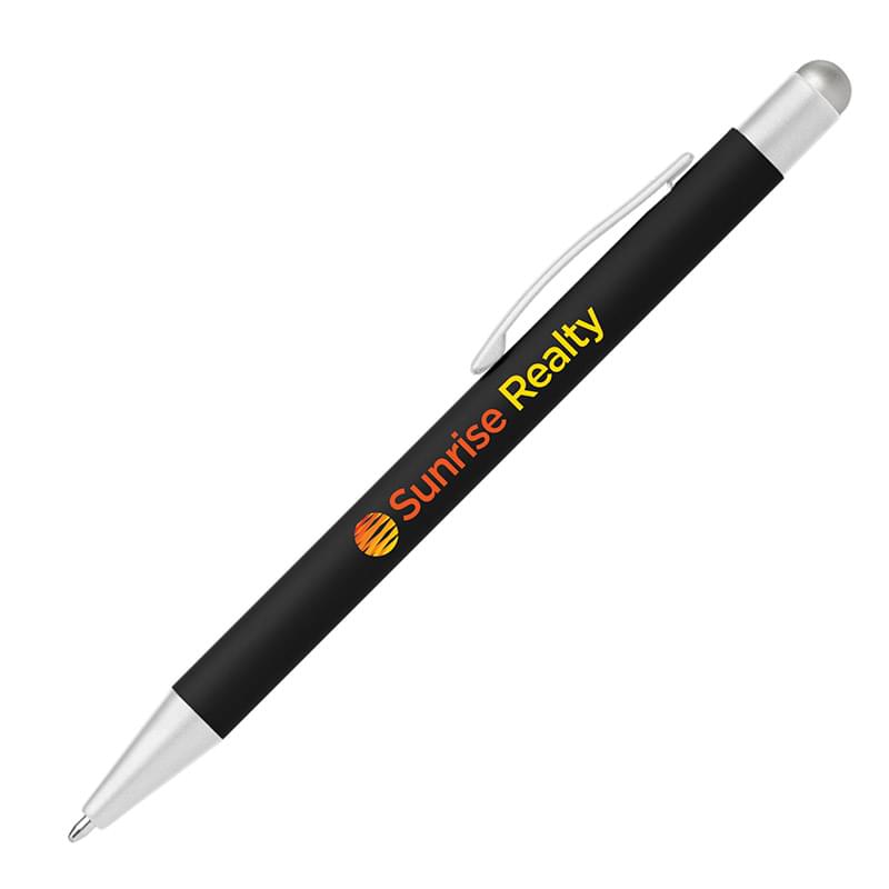 Bowie Softy Satin with Stylus - Full Color Metal Pen