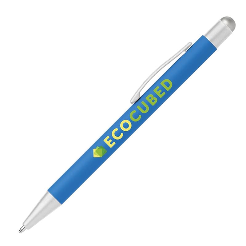 Bold Softy Satin with Stylus - Full Color Metal Pen