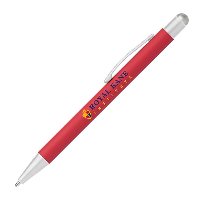 Bowie Softy Satin with Stylus - Full Color Metal Pen