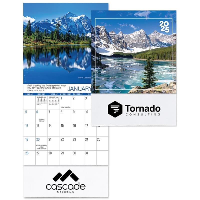 2025 Scenic Mini Wall Calendar