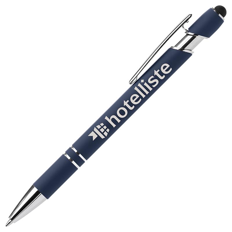 Ellipse Softy Recycled Aluminum Pen w/ Stylus + Anti-Fraud Ink - Laser