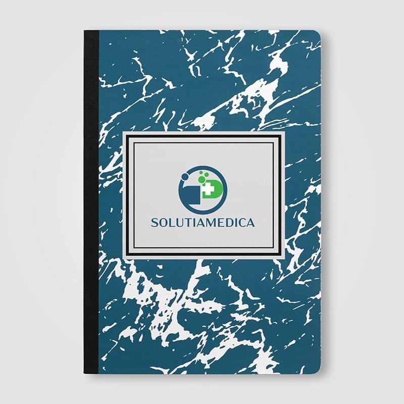 Slate FSC Paper Marble Hardcover Composition Notebook – A5 -ColorJet