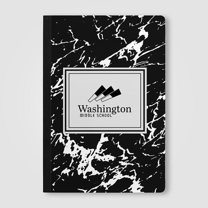 Slate FSC Paper Marble Hardcover Composition Notebook – A5
