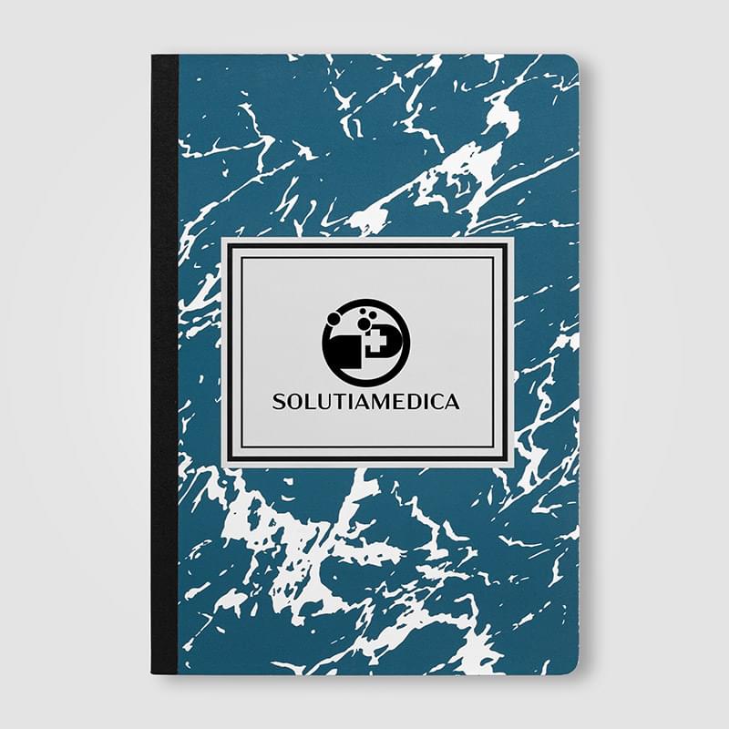 Slate FSC Paper Marble Hardcover Composition Notebook – A5