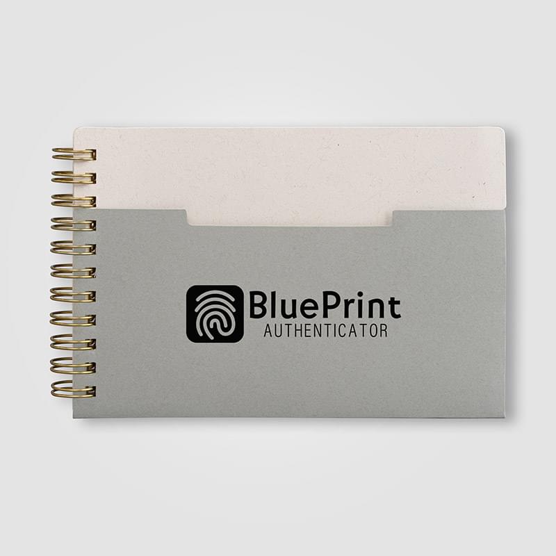 Lino FSC Paper Spiral Binding Horizontal Pocket Notebook - A6