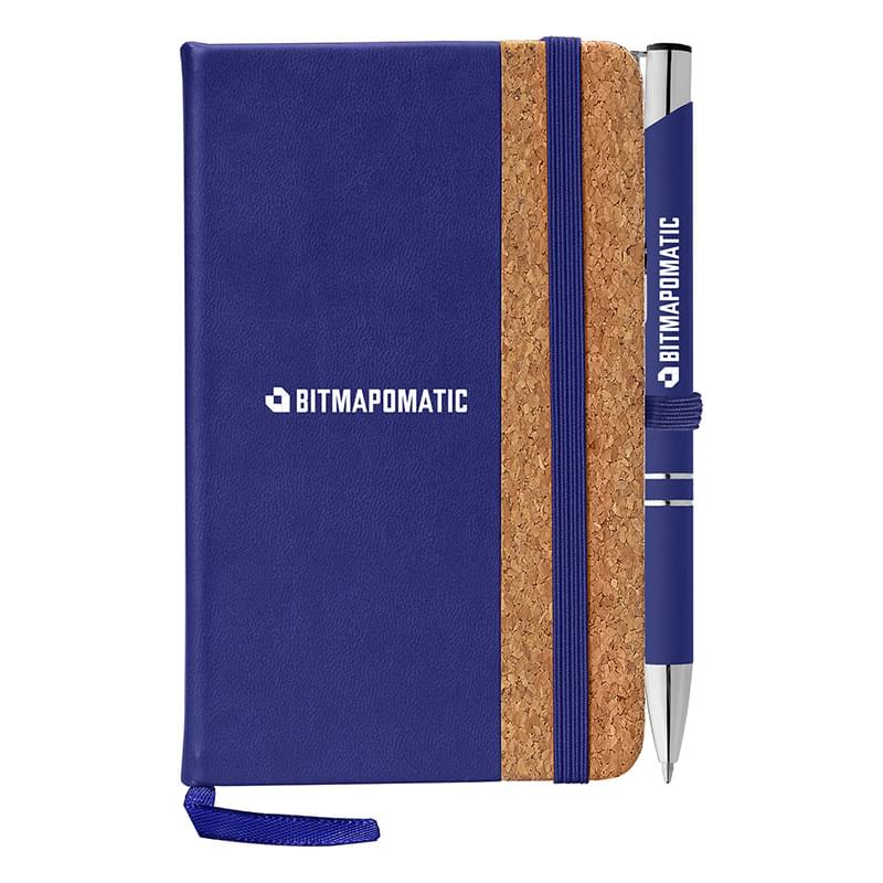 Miller Cork Notebook & Tres-Chic Softy Pen Gift Set