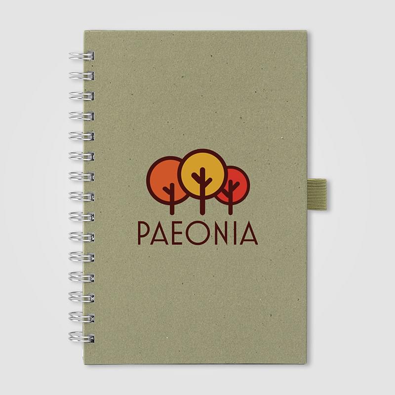 Terra Recycled Milk Carton Hard Cover Spiral Notebook - A5 - ColorJet