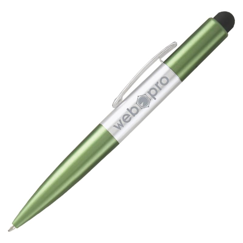 Disco Stylus Pen with LED Rainbow Strobe Logo