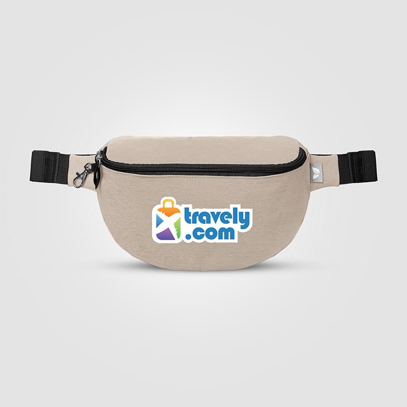 Helsinki rPET Anti-Theft Hook-Zip Waist Bag – 2L -Heat Transfer