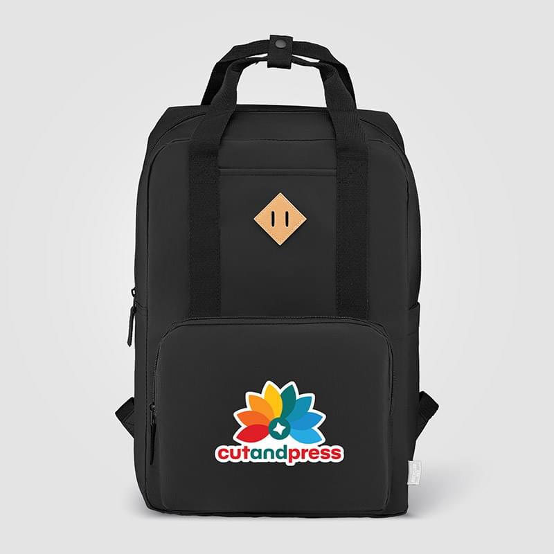 Majesty 300D rPET 15 inch Laptop Adjustable Strap Backpack - 16L -Heat Transfer