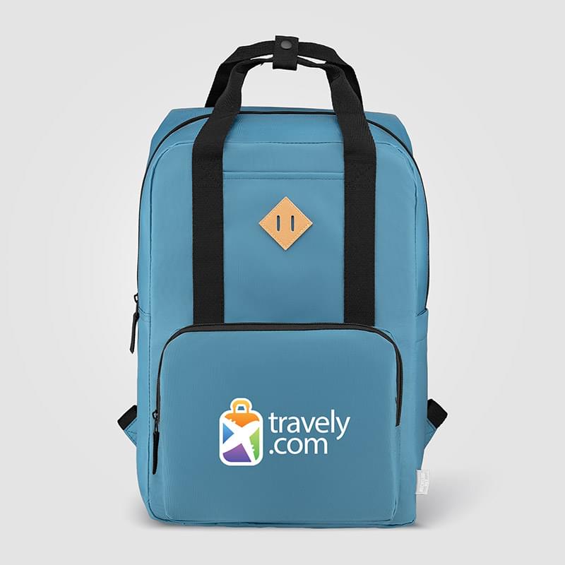 Majesty 300D rPET 15 inch Laptop Adjustable Strap Backpack - 16L -Heat Transfer