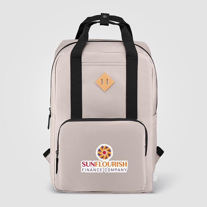 Majesty 300D rPET 15 inch Laptop Adjustable Strap Backpack - 16L -Heat Transfer