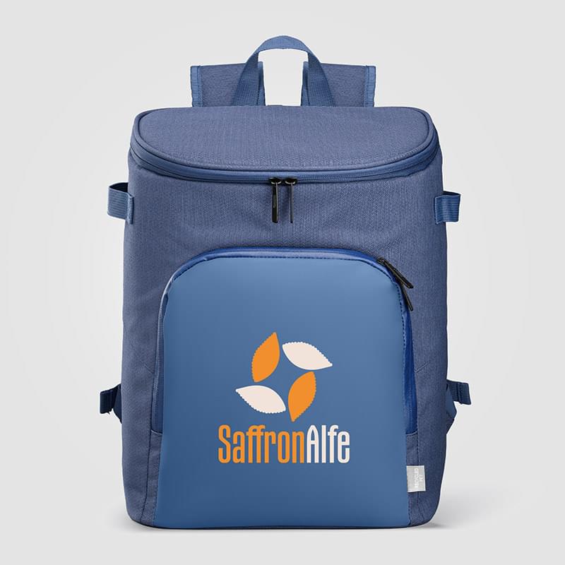 City Pack rPET PEVA Lined Cooler Backpack - 21L -Heat Transfer