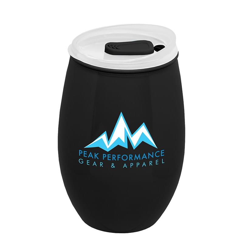 16 oz Tritan Stemless Wine Cup with Lid- Full color 2