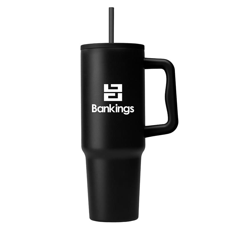 Polar Pro - 40 oz. Double-Wall Recycled Stainless Steel Tumbler with Straw