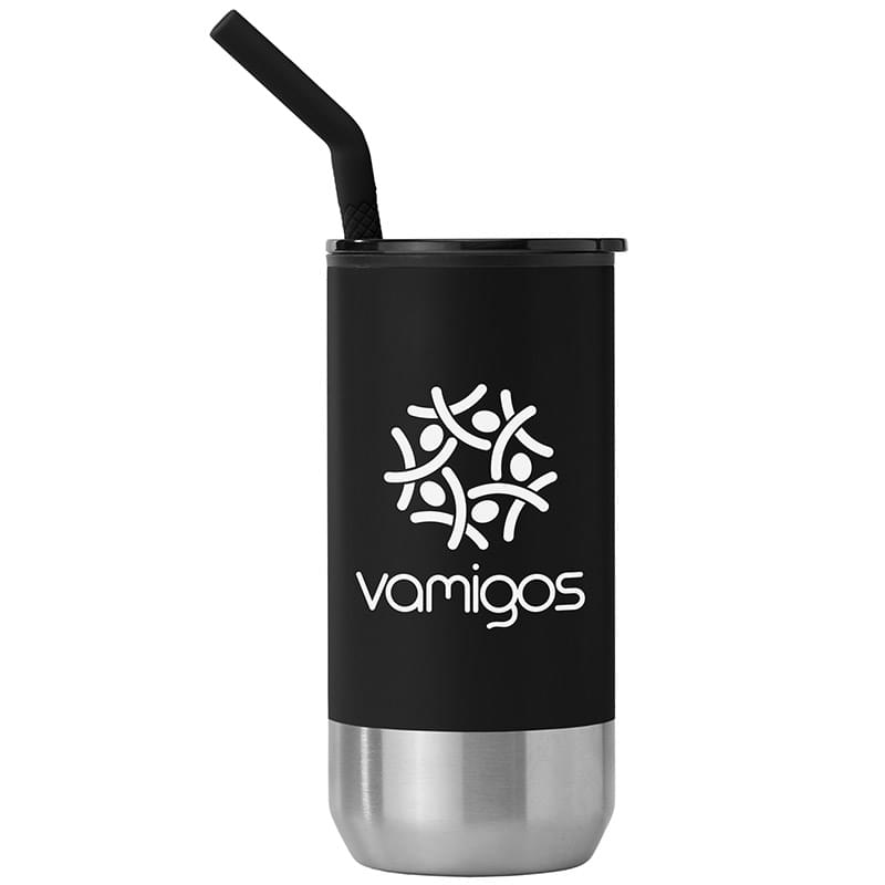 Atlantis - 16 oz. Double Wall Tumbler - Stainless with Recycled RPP Inner