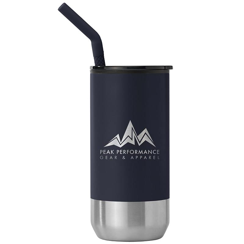 Atlantis - 16 oz. Double Wall Tumbler - Stainless with Recycled RPP Inner - Laser