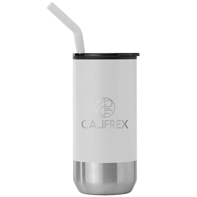 Atlantis - 16 oz. Double Wall Tumbler - Stainless with Recycled RPP Inner - Laser
