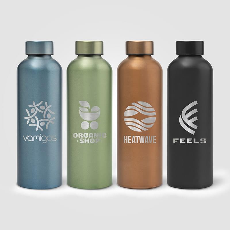 Astrid Recycled Aluminum Cooper Bottle - 24 oz. - Laser Engraved