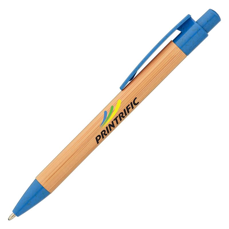 Bali Bamboo Pen with Wheat Plastic Trim - ColorJet