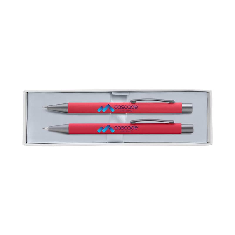 Bowie Pen & Pencil Gift Set - ColorJet on Pen, Pencil & Box
