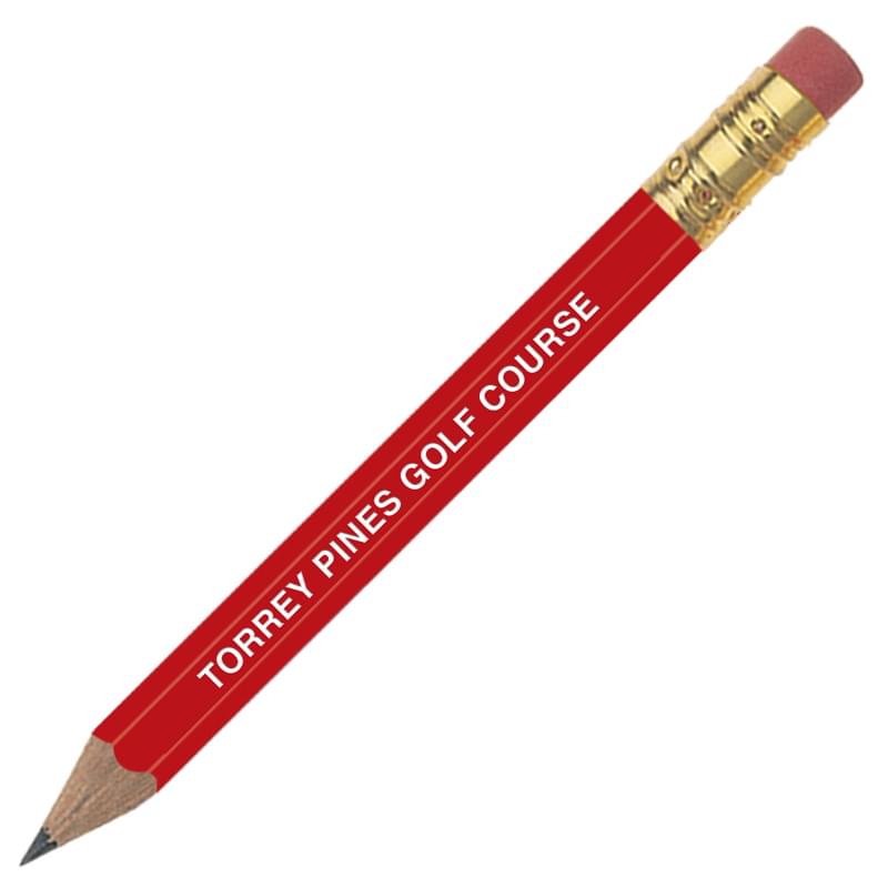 Golf Pencil Hex with Eraser