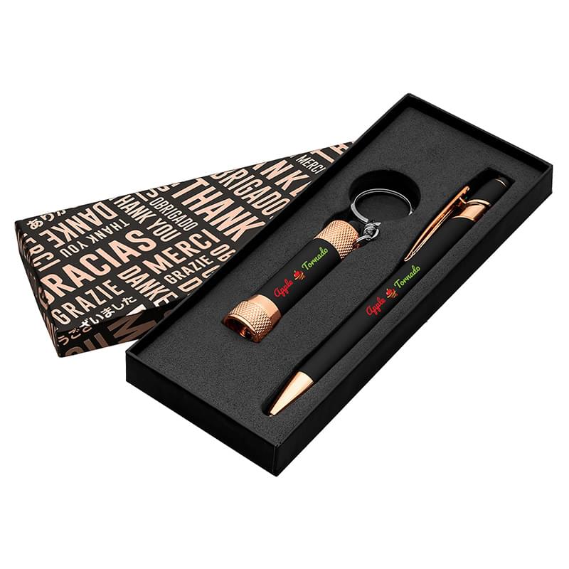 Ellipse & Chroma Softy Rose Gold Classic Thank You Gift Set ColorJet